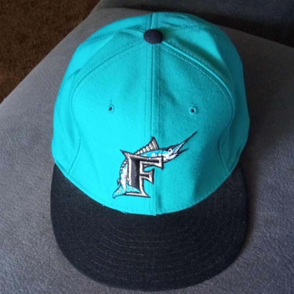 New Era Teal and Black Florida Marlins 5950 7 5/8